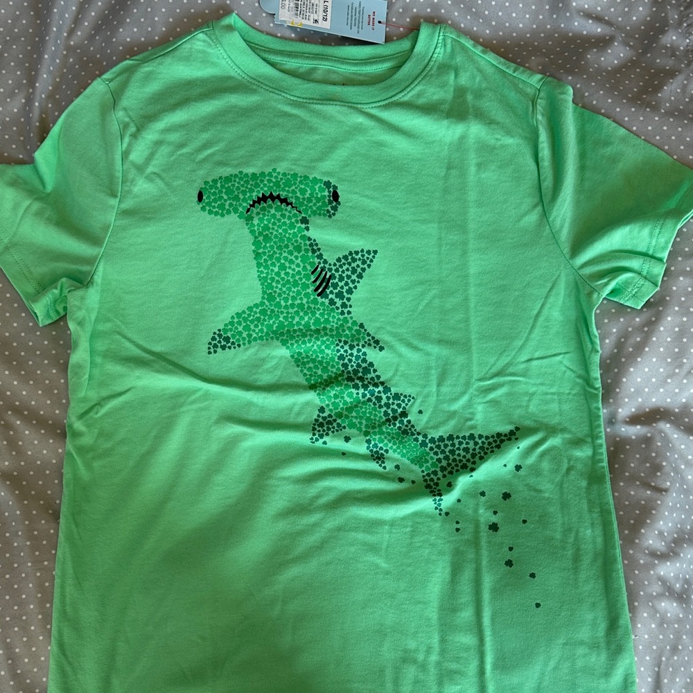 Cat & Jack Mint Shark Print Tee